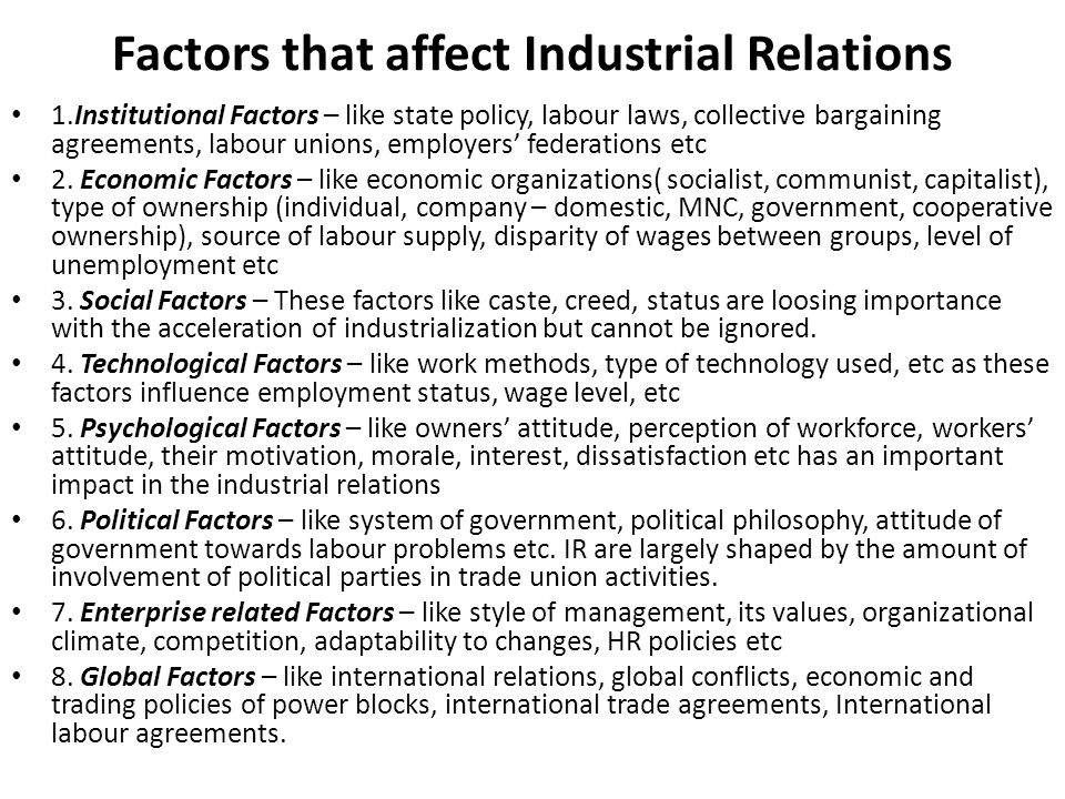 Fairness and equity in industrial relations